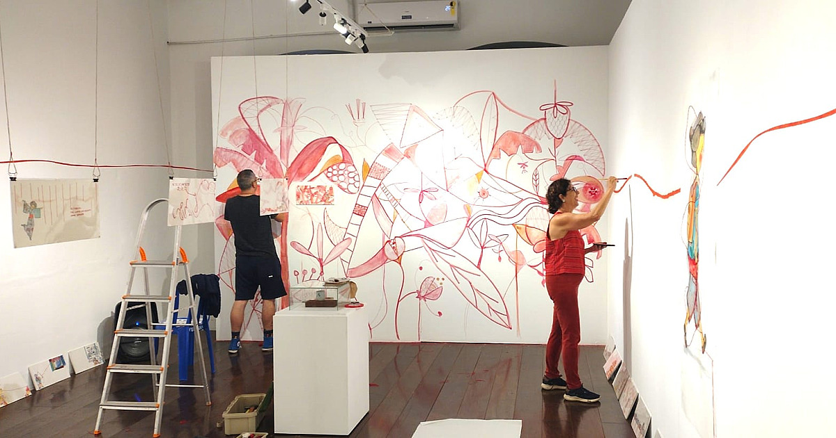 Artistas recebem JDL para mostrar com exclusividade exposição que remonta a trajetória de Mieko Ukeseki   