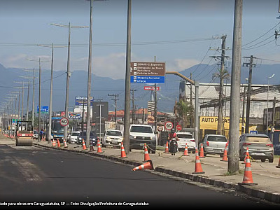 Obras na SP-055: Interdições parciais em Caraguatatuba de 22 a 26 de julho
