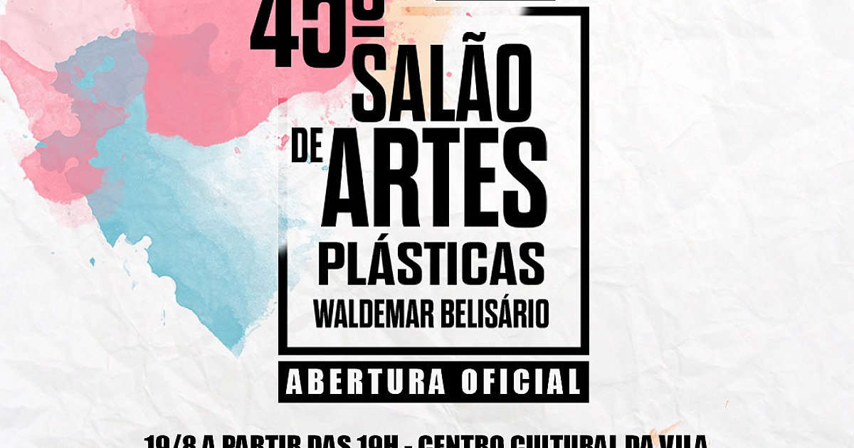 Ilhabela recebe 45ª edição do Salão de Artes Waldemar Belisário a partir deste sábado