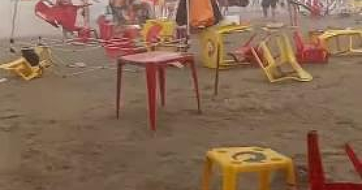 Vendaval atinge Ubatuba e assusta população 