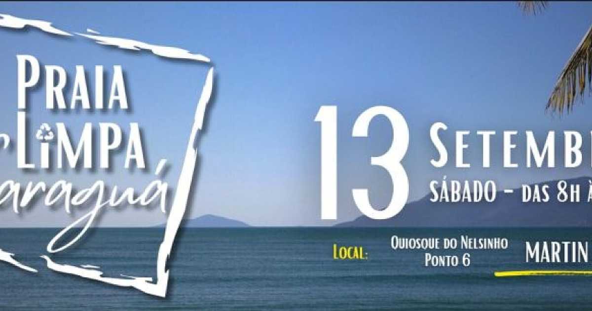 Mutirão “Praia Limpa Caraguá” será realizado neste sábado na Martim de Sá