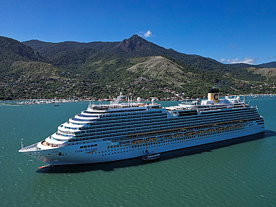 Navios de cruzeiro aportam em Ilhabela a partir de segunda-feira (9) com cerca de 11 mil passageiros e tripulantes