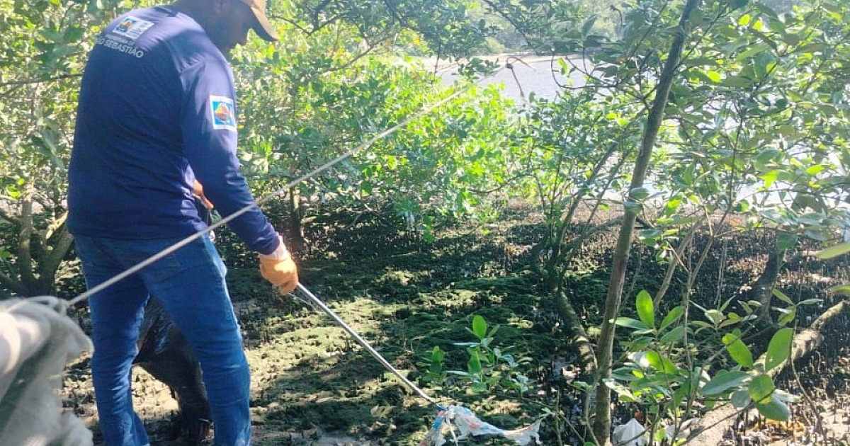 Prefeitura de São Sebastião efetua nova ação de educação ambiental no Mangue do Araçá nesta sexta-feira