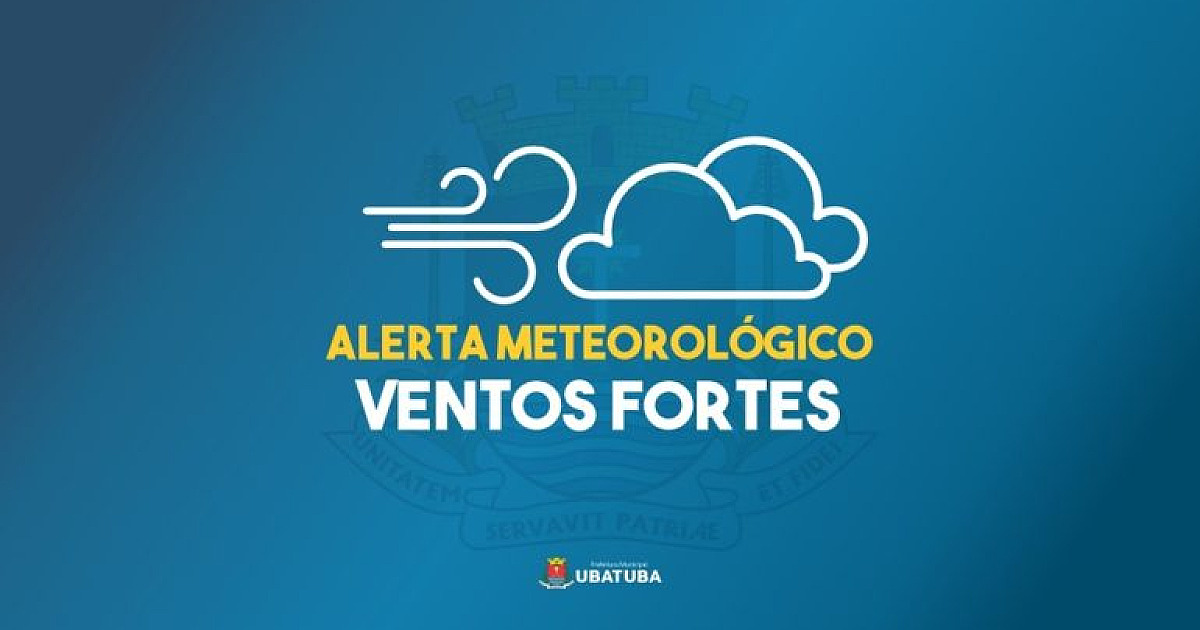 Litoral de SP tem alerta para ventos intensos até quinta-feira