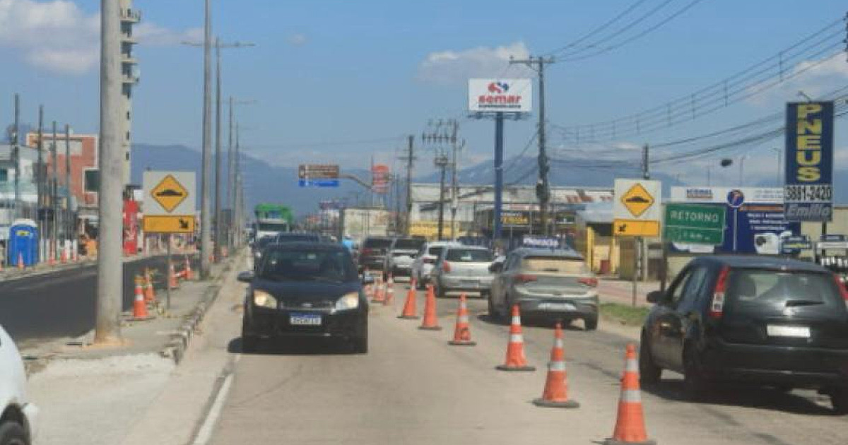 DER inicia novas interdições para obras no trânsito no trecho de Caraguá nesta segunda (29)
