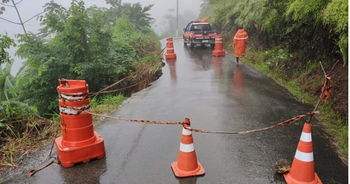 Estrada da Almada estará interditada na próxima sexta-feira (12) para obras de concretagem em muro danificado pela chuva