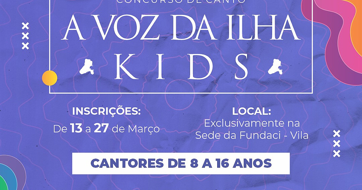 Depois do sucesso do concurso “A voz da Ilha” vem aí “A Voz da Ilha Kids”