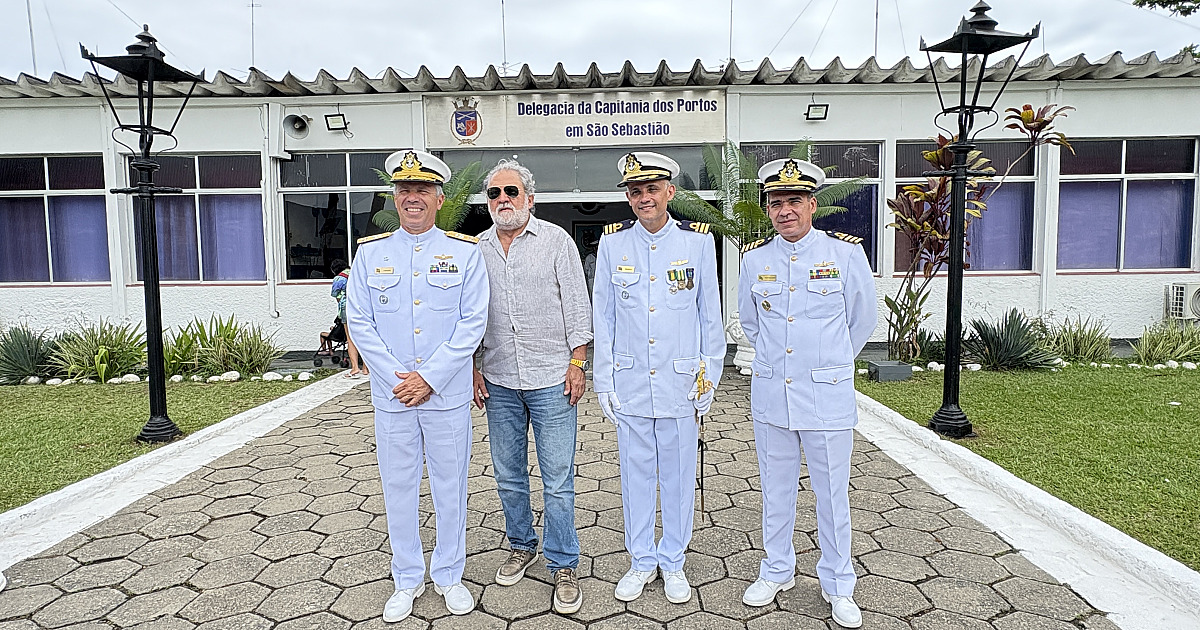 Prefeito Toninho Colucci prestigia posse do novo comandante da Capitania dos Portos em São Sebastião