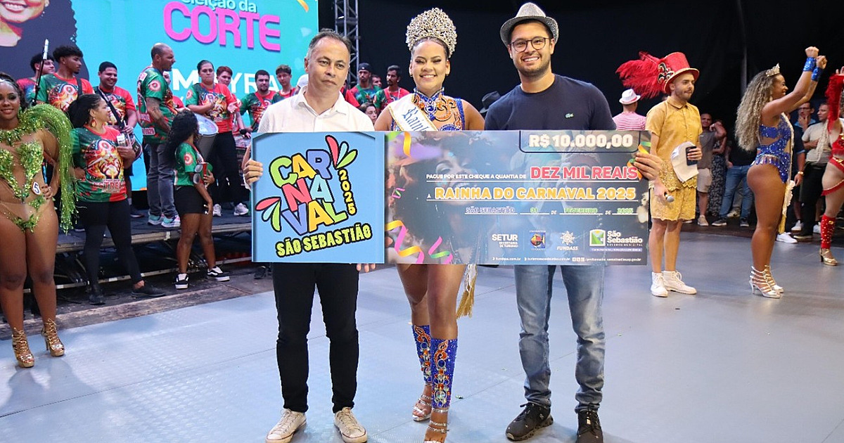 São Sebastião elege Corte do Carnaval 2025 em noite de muito samba e alegria