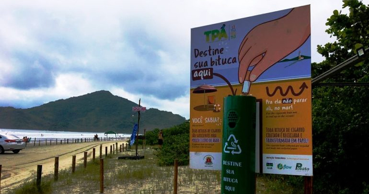 Projeto de coleta de bitucas cresce e retira lixo tóxico