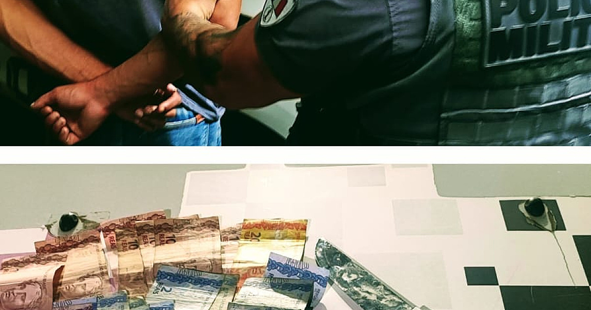 Homem é preso em flagrante durante tentativa de roubo a posto de combustíveis
