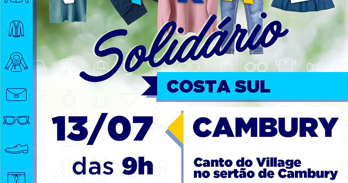 Fundo Social realiza Varal Solidário no Canto do Village em Cambury