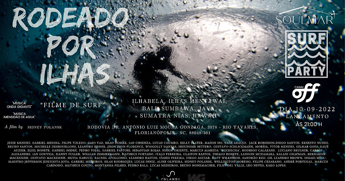 "Rodeado Por Ilhas" chega a Florianópolis em Premiere no Campeonato Brasileiro de Surfe