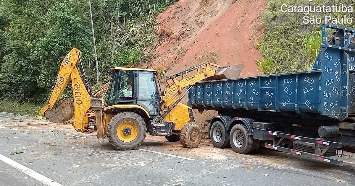 Após deslizamentos, não há previsão de liberação da serra antiga na Tamoios