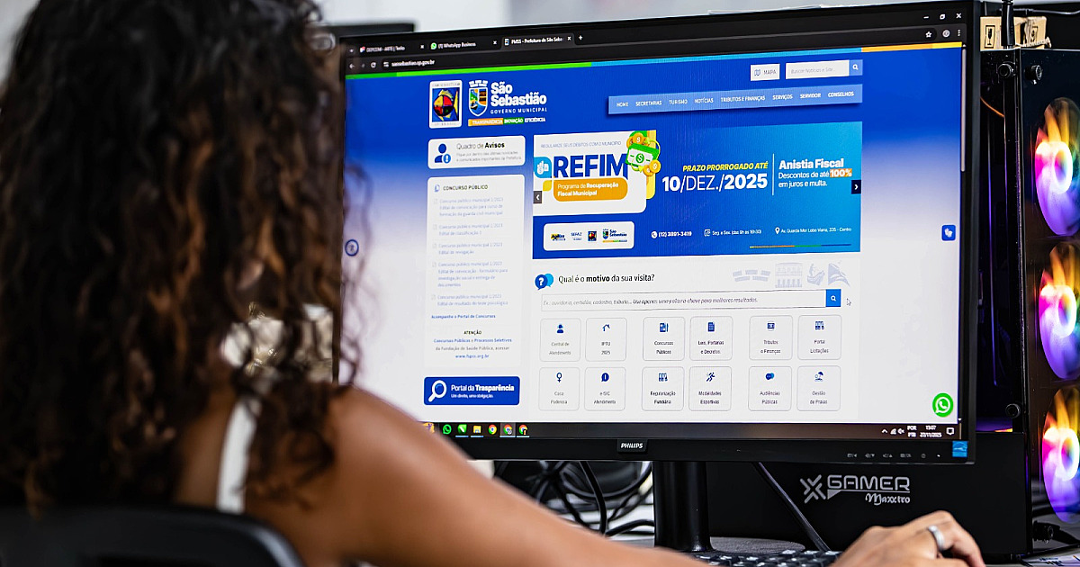 Prefeitura de São Sebastião inicia transição para novo site oficial