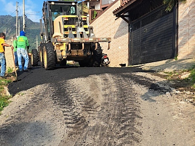 Prefeitura de Ilhabela conclui mais uma etapa de pavimentação no núcleo do Cantagalo