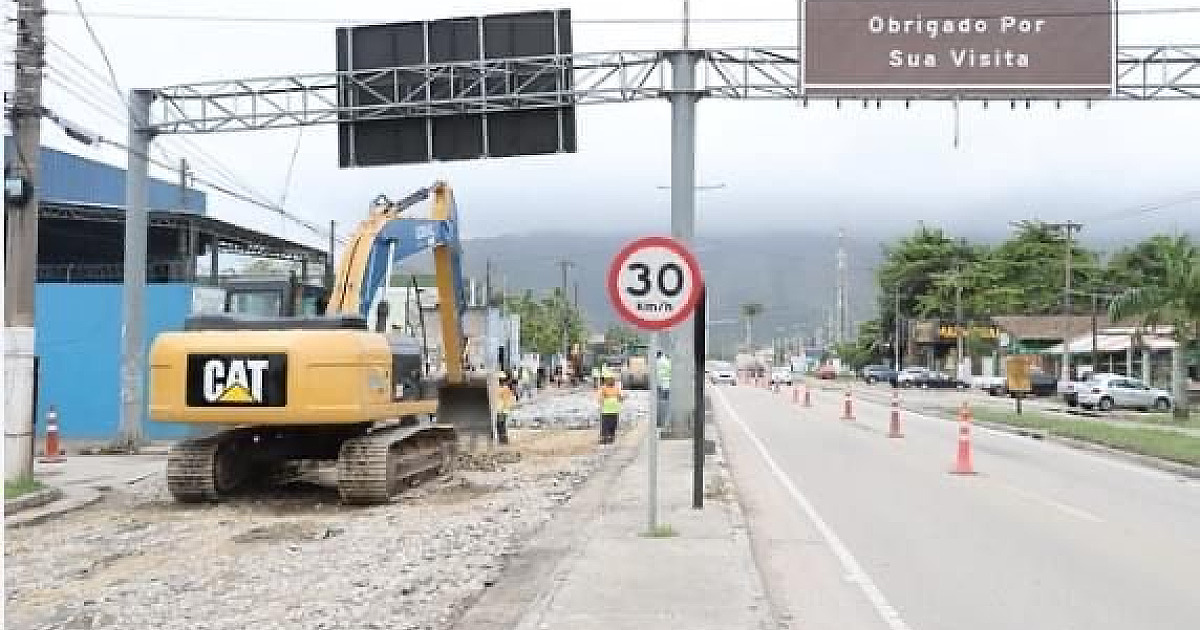 Obras na Rio-Santos serão suspensas na próxima quinta-feira (30)