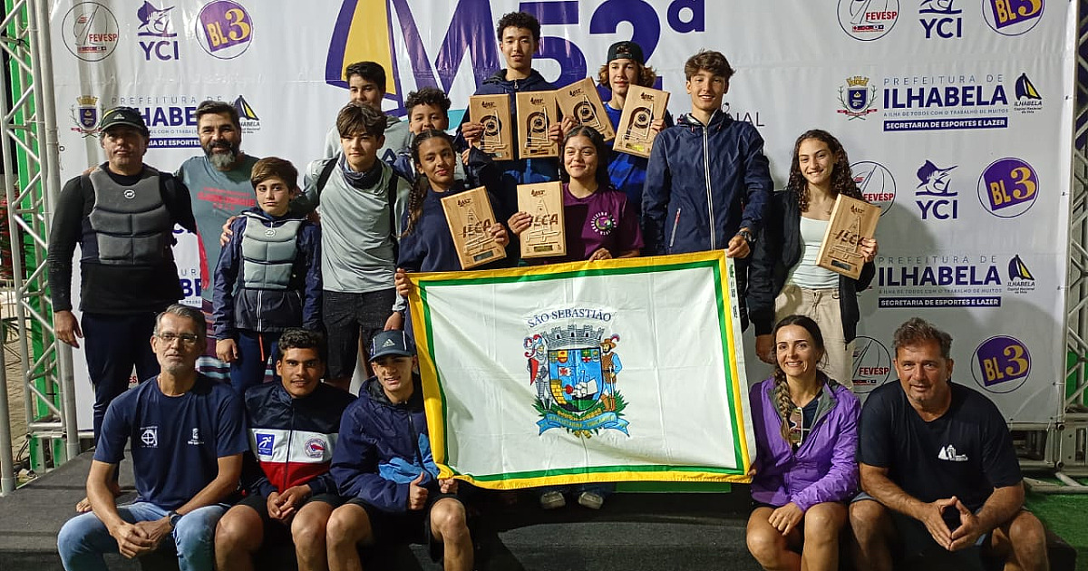 Velejadores de São Sebastião conquistam resultados positivos na 52ª Semana Internacional de Vela de Monotipos de Ilhabela