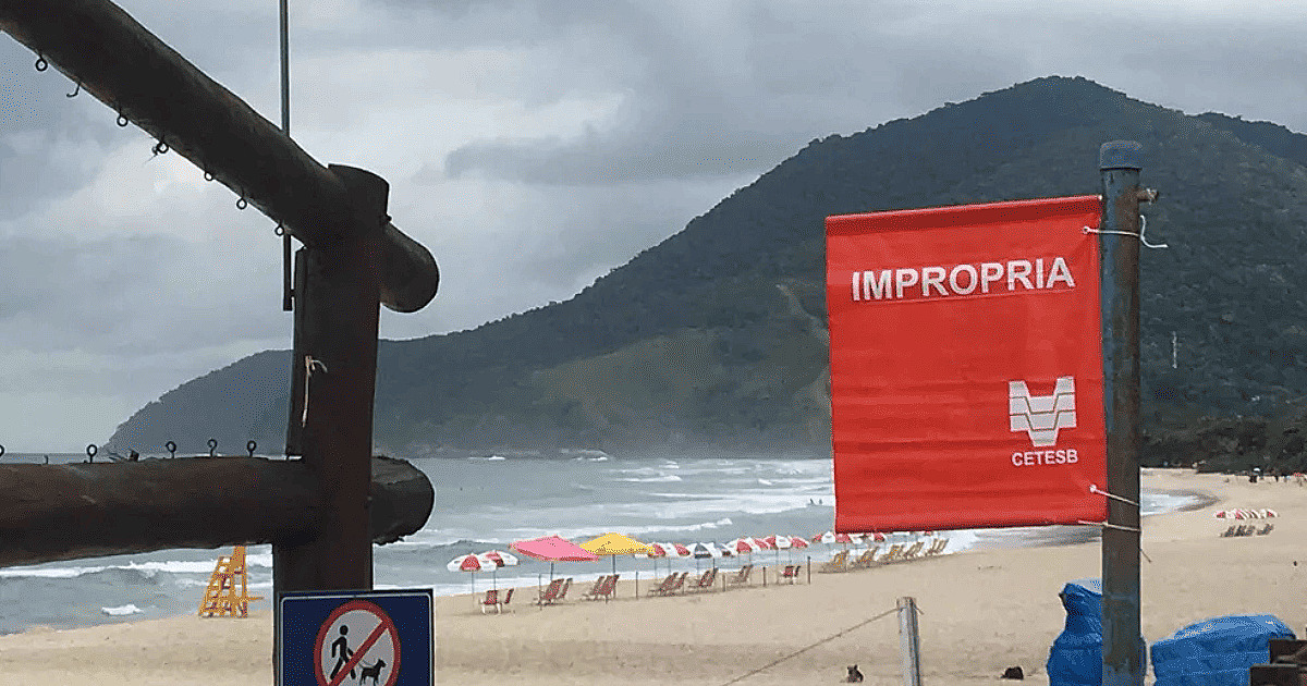 Região tem 9 praias impróprias para banho nesta semana
