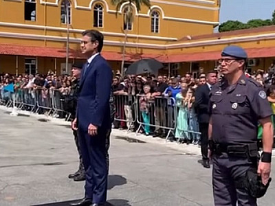 Rodrigo Garcia participa do aniversário de 52 anos da Rota