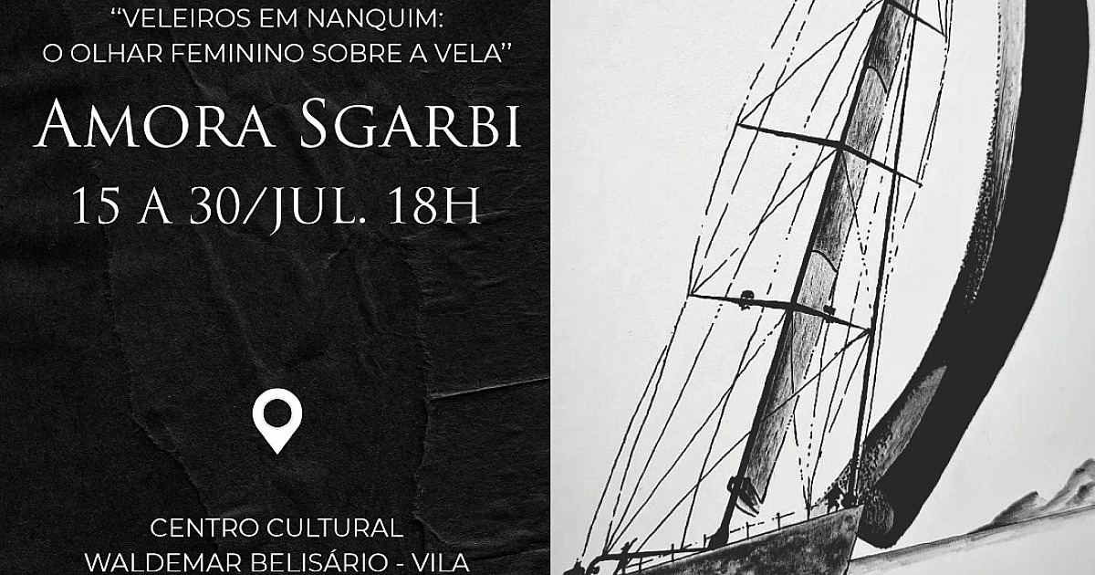 Exposição “Veleiros em nanquim: o olhar feminino sobre a vela” inicia-se nesta sexta-feira