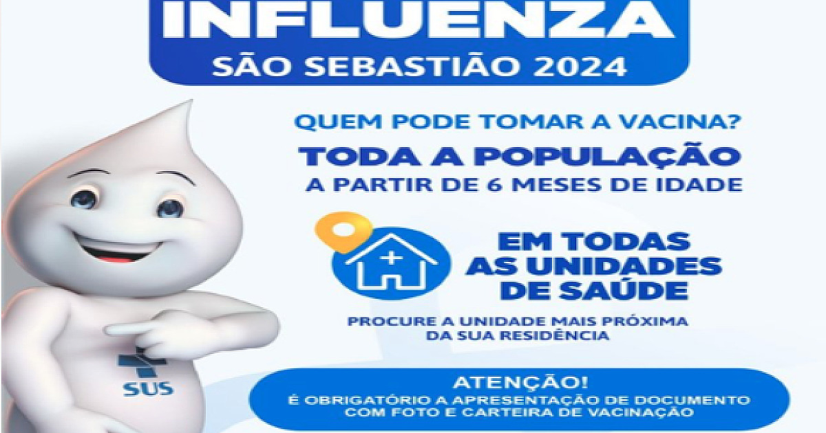 Mais de 13 mil pessoas são vacinadas contra gripe em São Sebastião