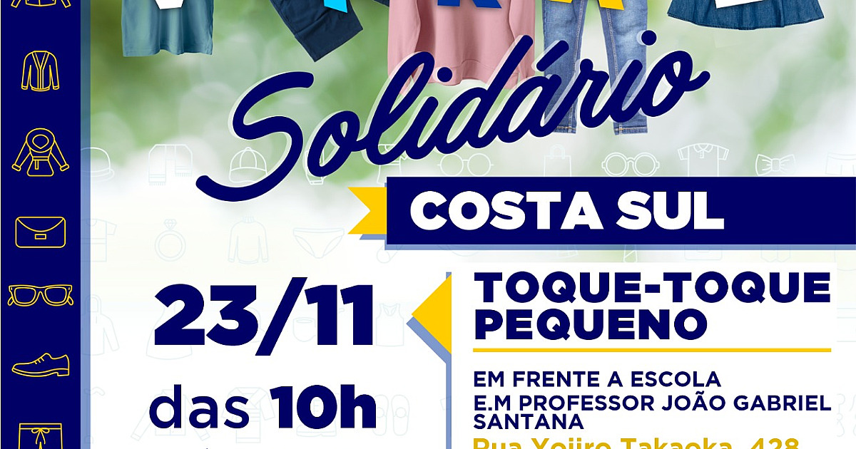 Fundo Social realiza Varal Solidário no bairro Toque-Toque-Pequeno