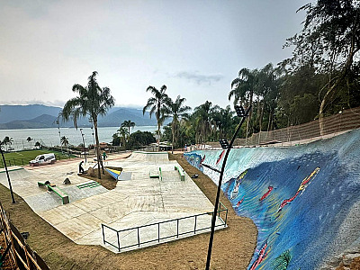 Nova pista de skate do PEII Sul já está liberada para uso em Ilhabela