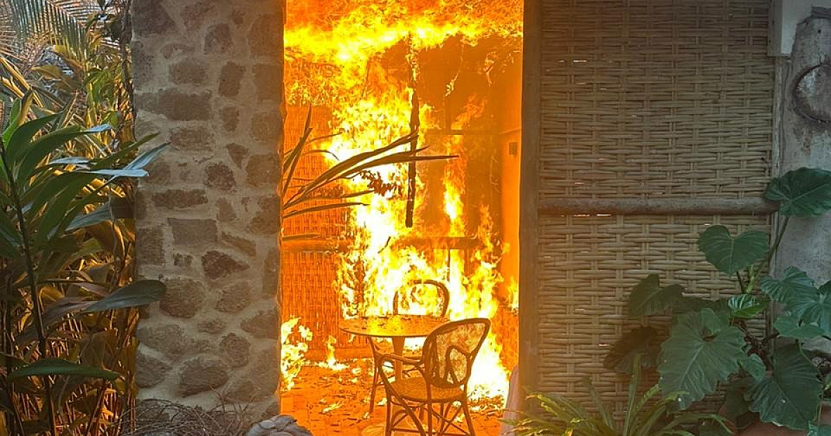 Hotel é atingido por incêndio de grandes proporções em Ilhabela