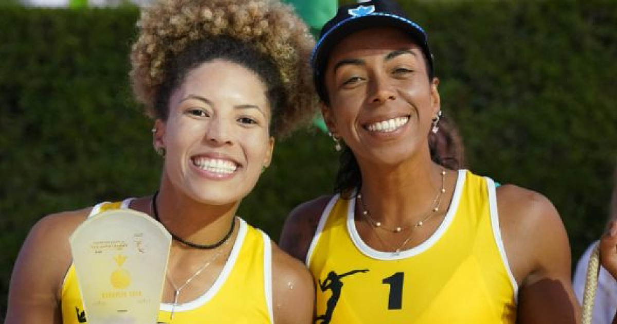 Dupla de Caraguatatuba fica entre as quatro melhores em torneio internacional no Egito