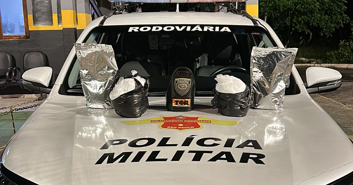 Motorista é preso com 8 kg de cocaína