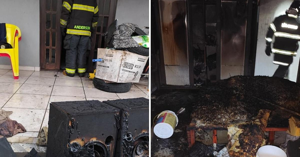 Mulher fica queimada em incêndio dentro de casa em Caraguatatuba