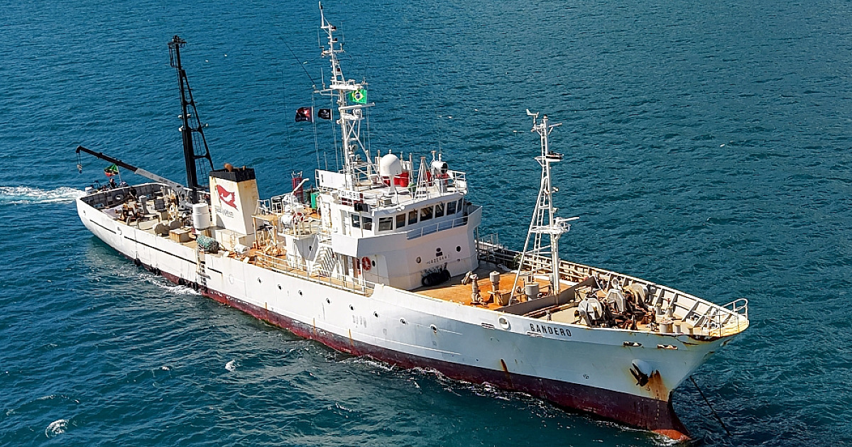 Navio internacional de proteção marinha chega a Ilhabela com visitas para alunos da rede municipal