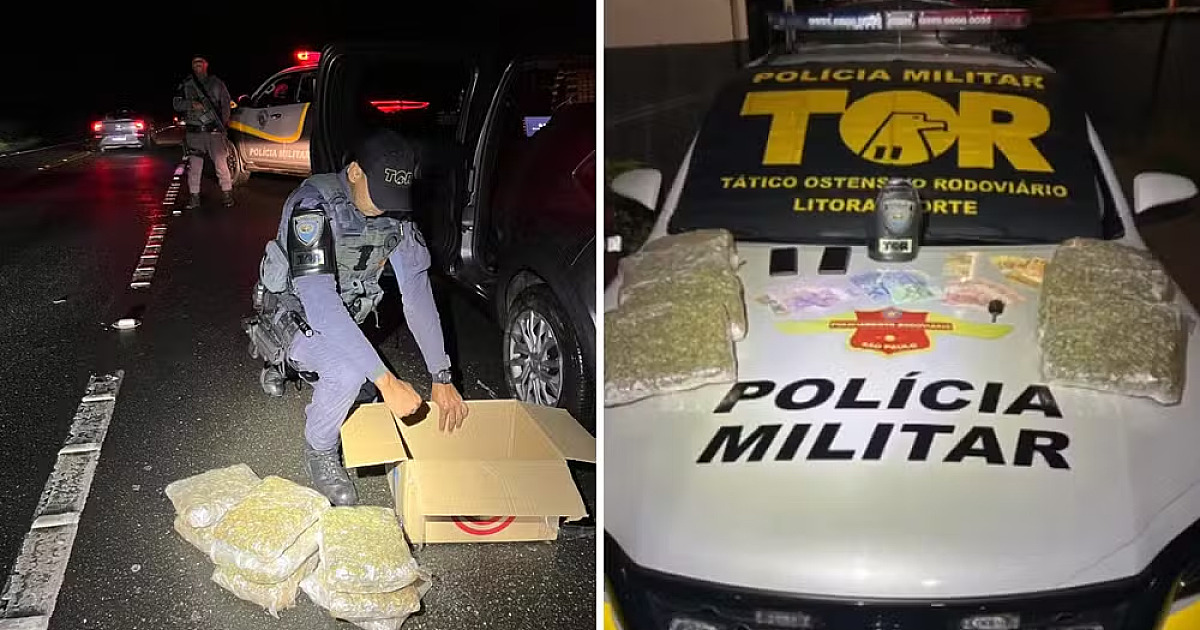 Espanhol é preso com mais de 4 kg de flor de maconha na Serra de Ubatuba