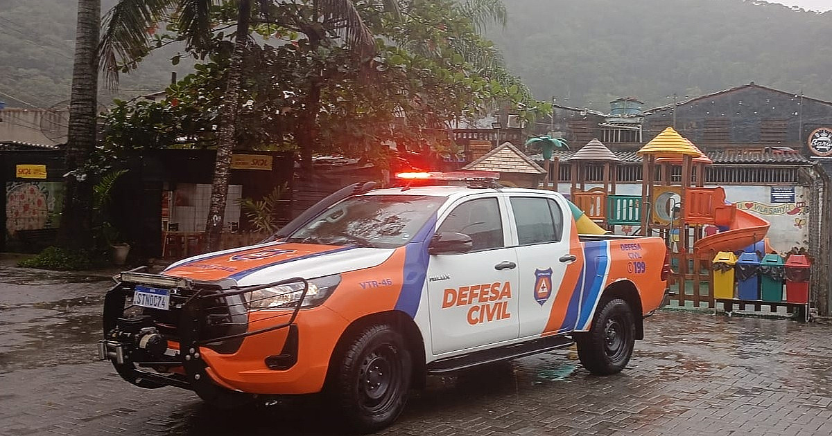 Defesa Civil aciona sirene instalada na Vila Sahy devido ao acúmulo de chuvas na região