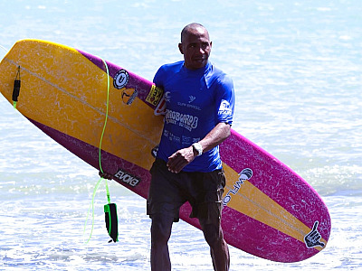 Com o quinto título nacional, o atleta garantiu vaga para representar o Brasil no Mundial da International Surfing Association (ISA), que será disputado no Peru.