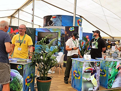 Uma das principais vitrines internacionais para o turismo de natureza, a Global Birdfair reuniu cerca de 15 mil visitantes.