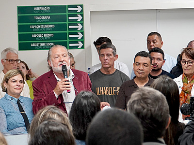 As obras seguem para a última etapa, que prevê a reforma integral do Pronto-Socorro Adulto.