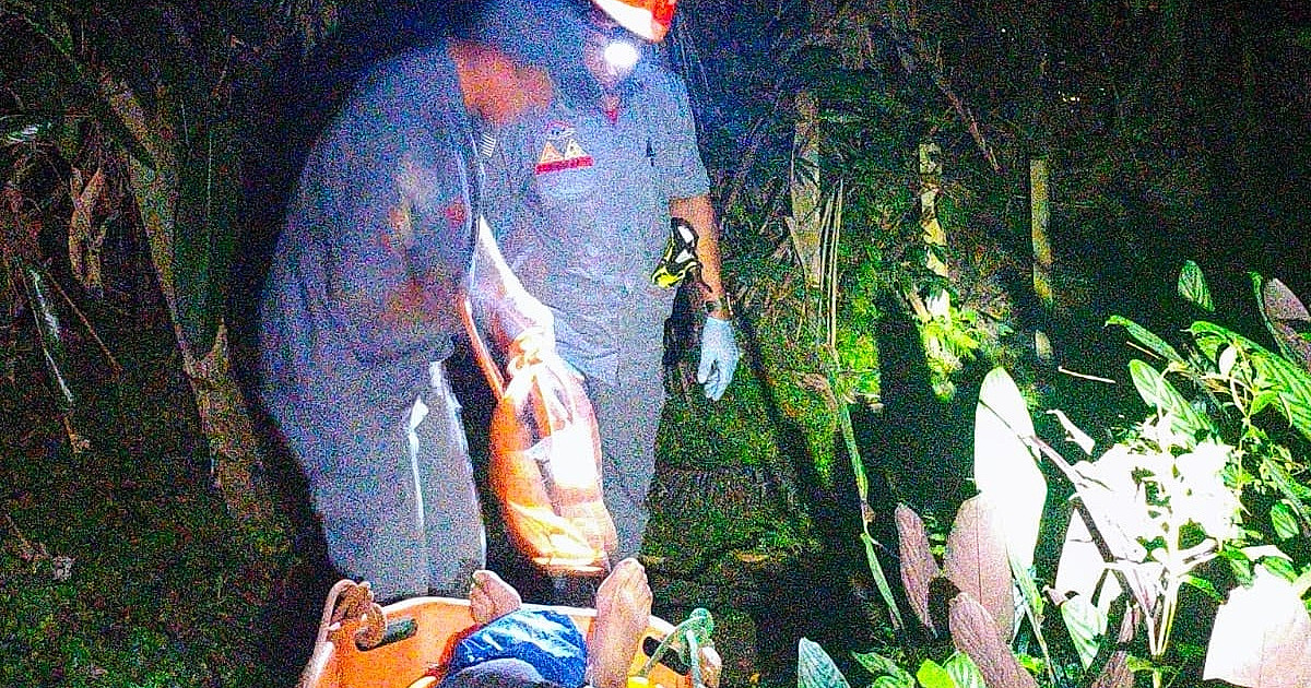 Bombeiros e Samu resgatam idoso após AVC em residência de difícil acesso em Ubatuba