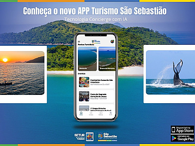 Um dos diferenciais da ferramenta é a tecnologia de concierge com Inteligência Artificial (IA), que posiciona São Sebastião como referência nacional em inovação no turismo.