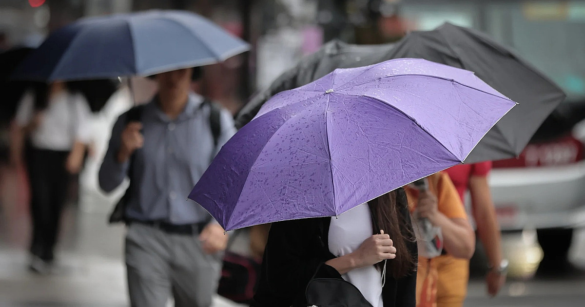 Região tem alerta de chuva forte, ventos de até 60 km/h e granizo
