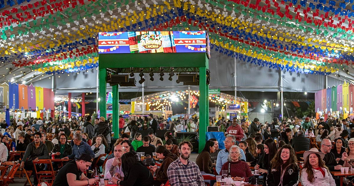 Arraiá Caiçara de São Sebastião segue até domingo com atrações de forró, sertanejo e comidas típicas