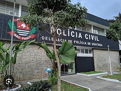 Delegacia de Polícia de Ubatuba, onde o caso foi registrado.